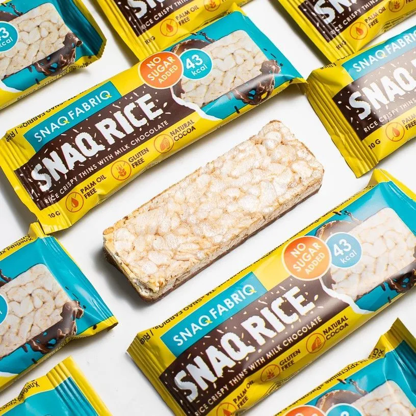 Батончик Snaq Fabriq рисовый глазированный молочным шоколадом, 10гр в России