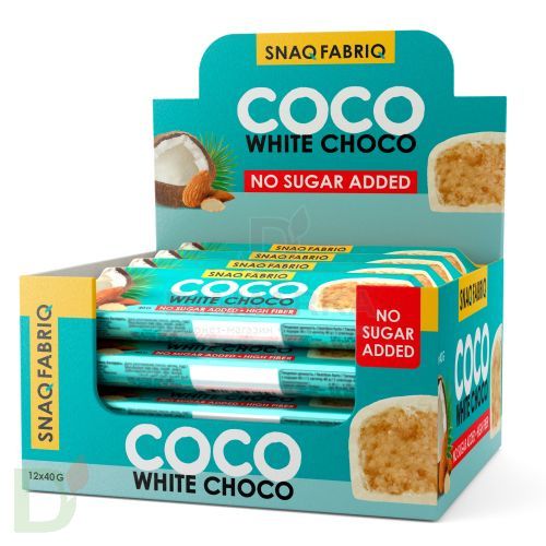 Батончик Snaq Fabriq глазированный Кокосово-миндальный десерт 40гр* в России