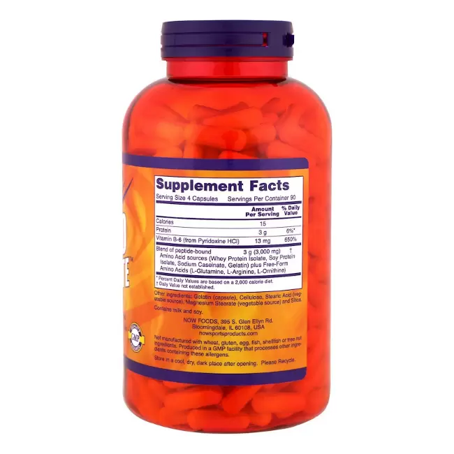 Витамины NOW Полный комплекс незаменимых аминокислот, 2,8 гр,120 шт в России
