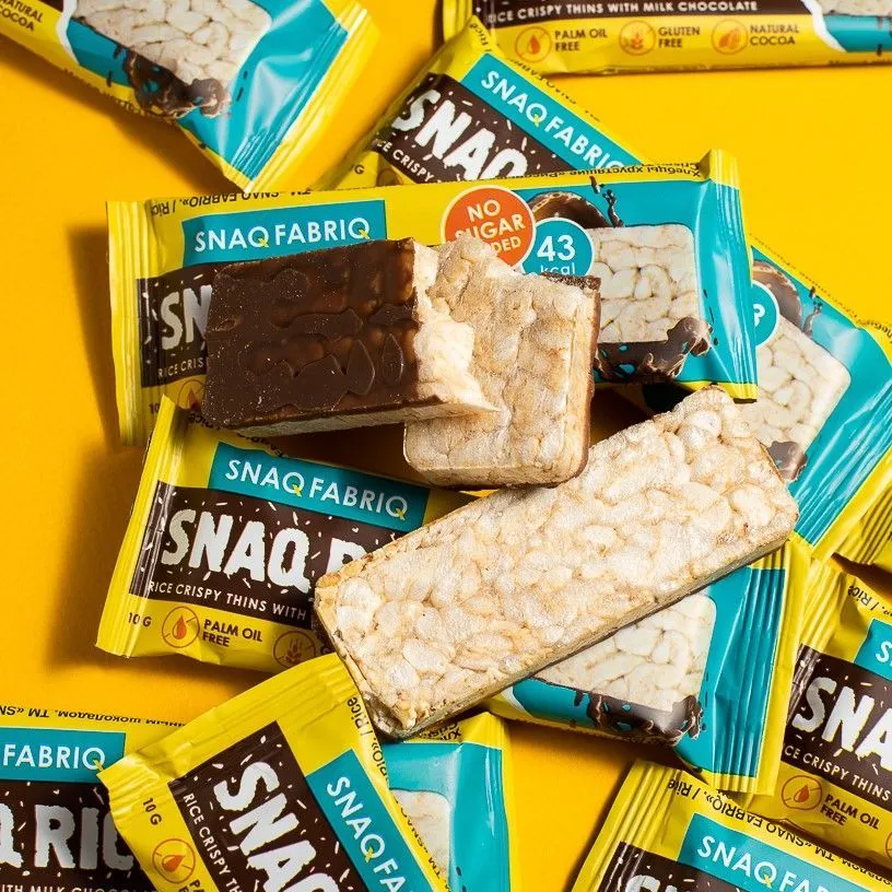 Батончик Snaq Fabriq рисовый глазированный молочным шоколадом, 10гр в России