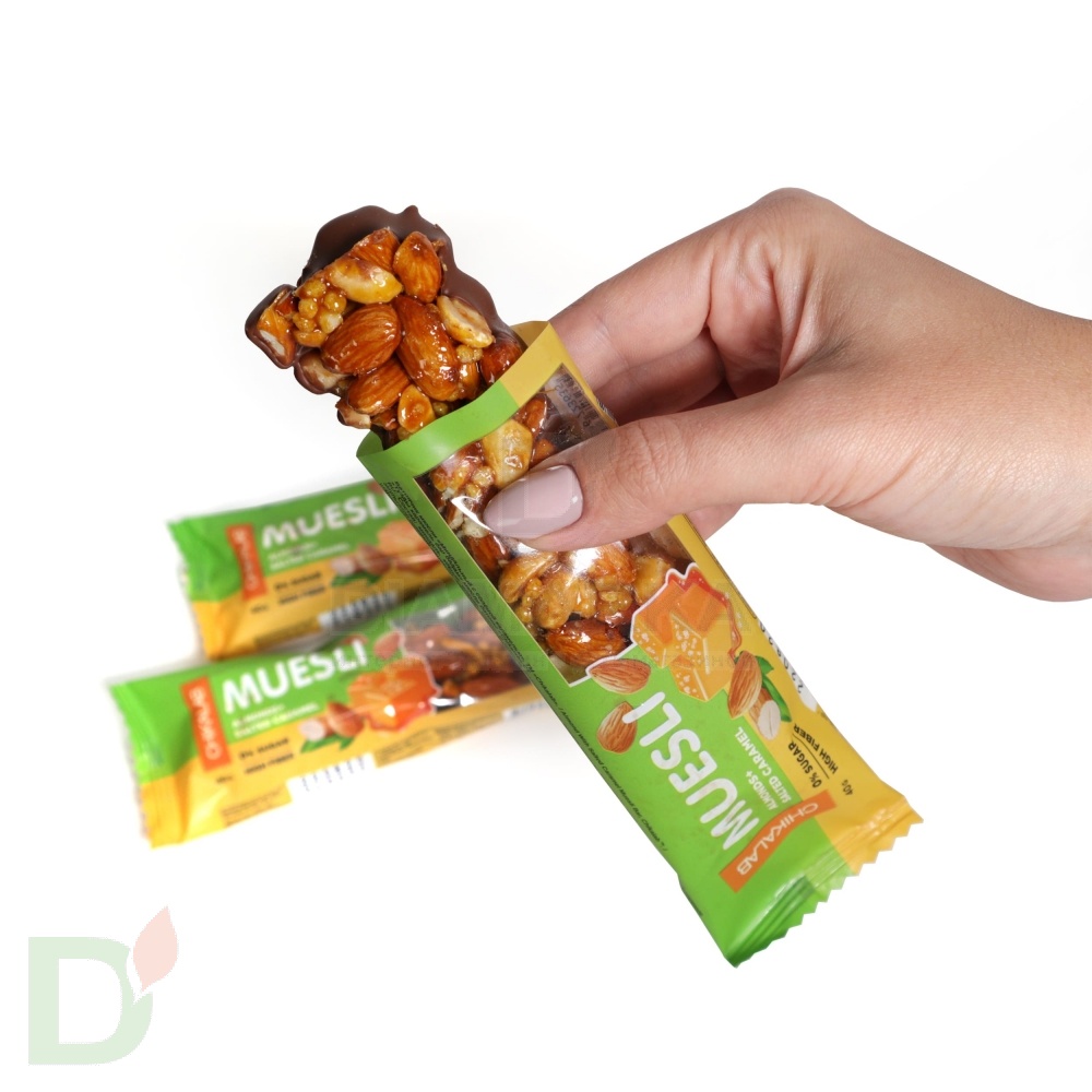 Батончик мюсли CHIKALAB миндальный с соленой карамелью 40 гр. в России