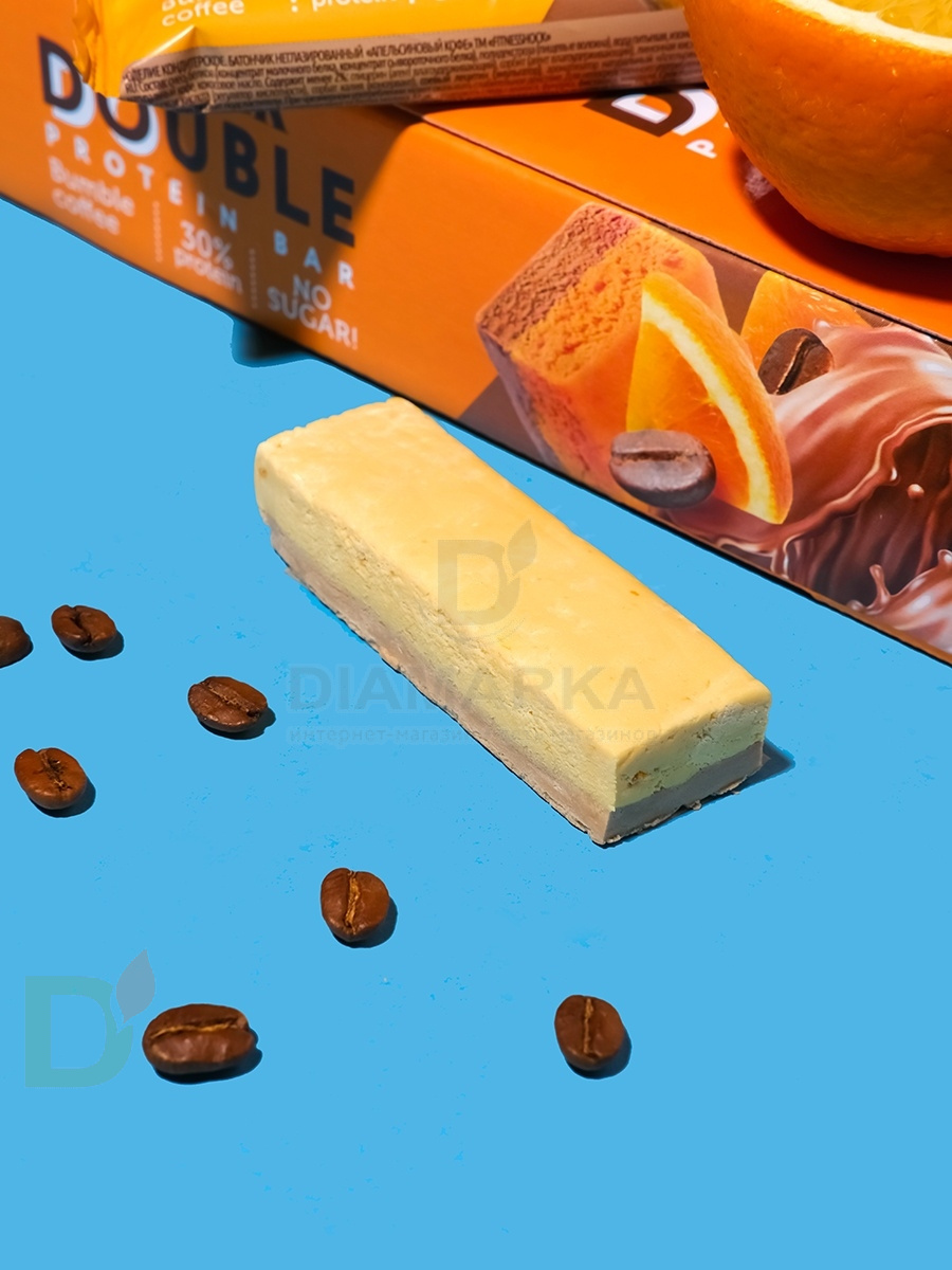 Батончик протеиновый FitnesShock Апельсиновый кофе 40гр. в России