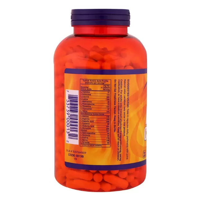 Витамины NOW Полный комплекс незаменимых аминокислот, 2,8 гр,120 шт в России