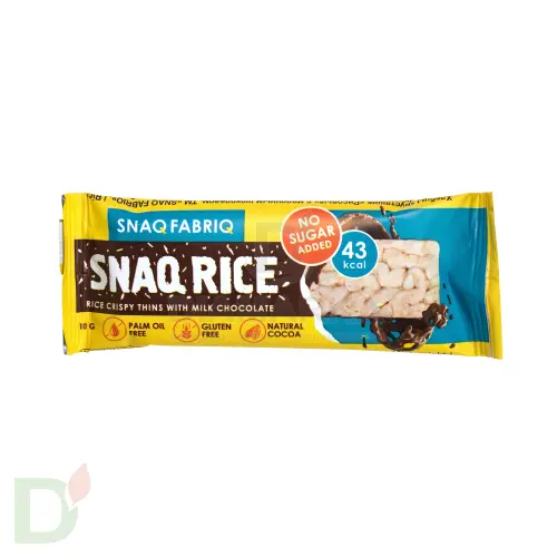 Батончик Snaq Fabriq рисовый глазированный молочным шоколадом, 10гр в России