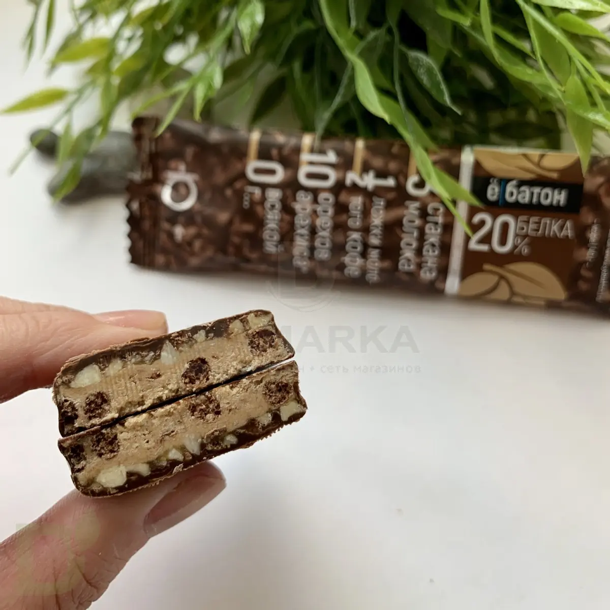 Батончик протеиновый Ё/батон "Арахис-Кофе" в шоколадной глазури 40гр в России