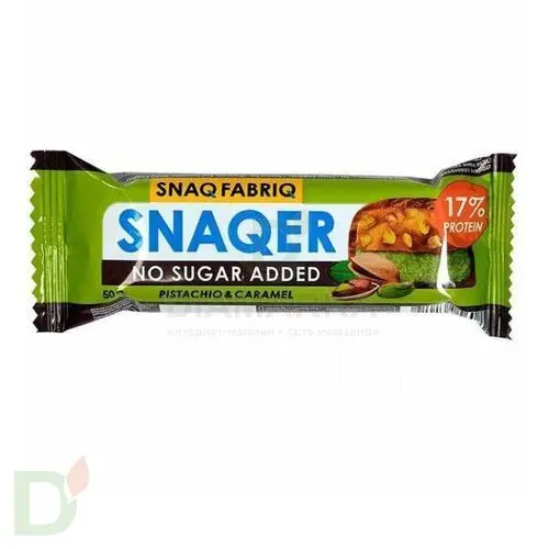 Батончик Snaq Fabriq глазированный Фисташка и карамель 50гр. в России